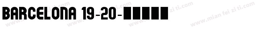 Barcelona 19-20字体转换